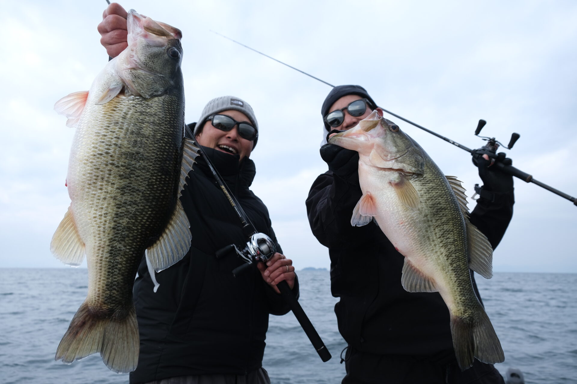 最近のガイド釣果 ダブルヒットもあり | 琵琶湖北湖のバスフィッシング